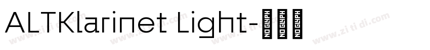 ALTKlarinet Light字体转换